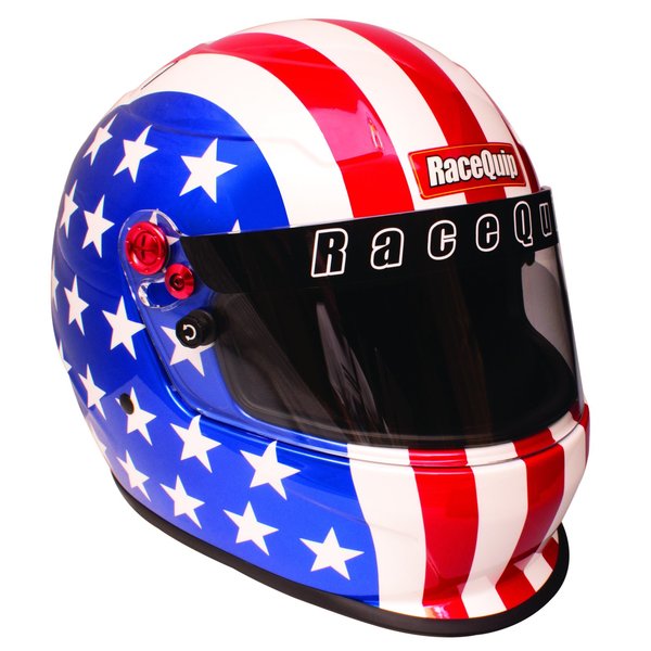 Racequip PRO20 FULL FACE HELMET SNELL SA2020 RATED AMERICA GRAPHIC SMALL 276122